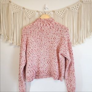 Pink Confetti Turtleneck Sweater Lauren Conrad